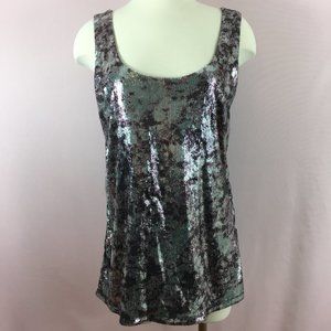 INC INTERNATIONAL CONCEPTS SEQUIN LONG TANK TOP
